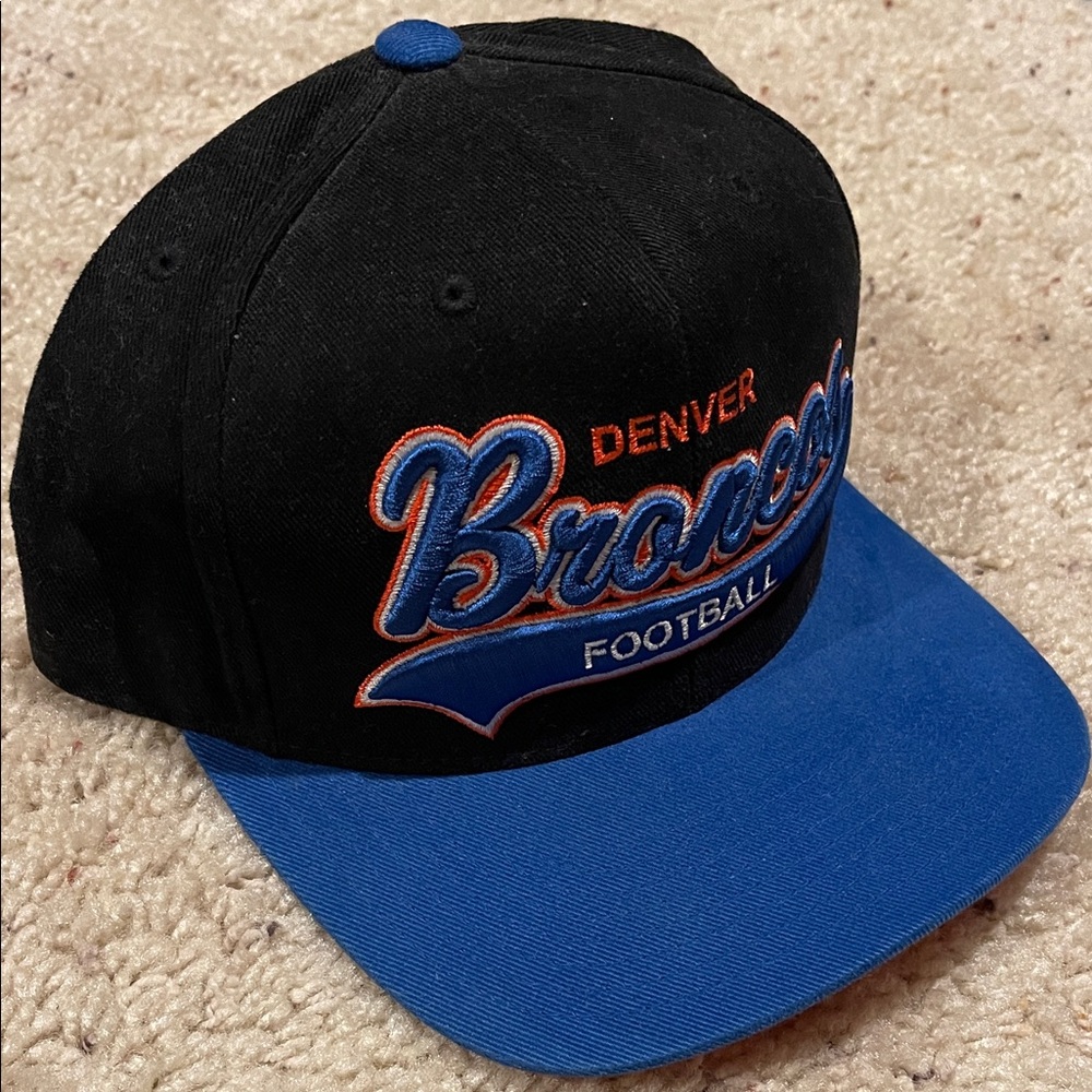 VINTAGE RARE MITCHELL & NESS DENVER BRONCOS SNAPBACK COLORWAY CRAZY ELWAY NIX